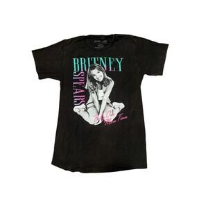 Britney Spears Womens T-Shirt Small Black Short Sleeve Baby One More Time Tee